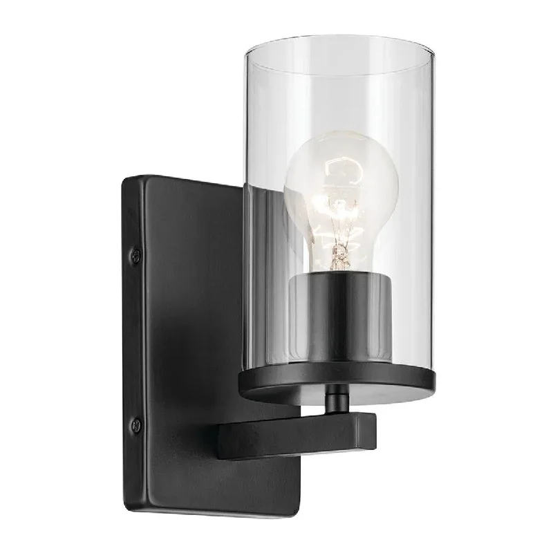 Durable Industrial Lighting for Harsh EnvironmentsCrosby 9" 1-Light Wall Sconce, Black Finish