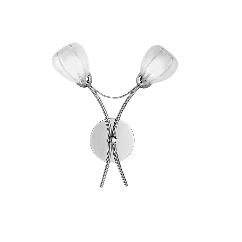Commercial - grade track lighting for storescoastal style wall lamps with nautical elements for beachfront homesChloe 2lt Indoor Double Wall Light - Chrome/Bronze Finish Commercial - grade track lighting for storescoastal style wall lamps with nautical elements for beachfront homesChloe 2lt Indoor Double Wall Light - Chrome/Bronze Finish