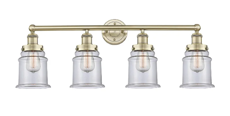Industrial Ceiling - Mounted Lighting for Assembly PlantsEdison Four Light Bath Vanity