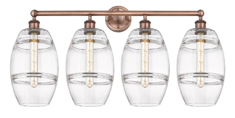 Industrial Lighting for Woodworking FactoriesDowntown Urban Four Light Bath Vanity