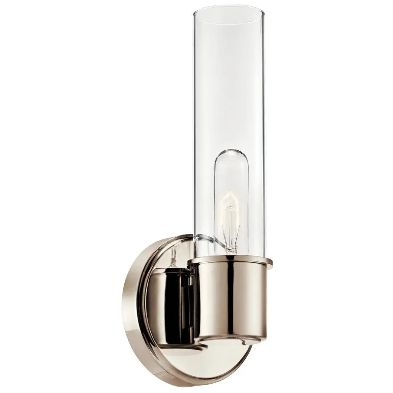 Industrial Lighting for Automotive Manufacturing PlantsAviv 13" 1-Light Wall Sconce, Polished Nickel Finish