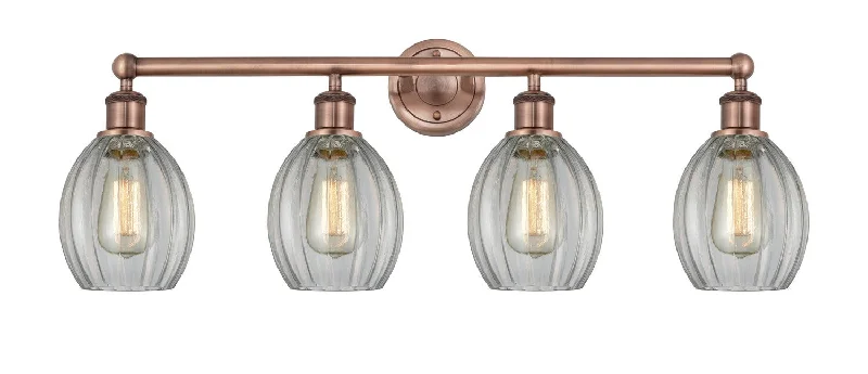 Industrial Pendant Lighting for Machine ShopsEdison Four Light Bath Vanity