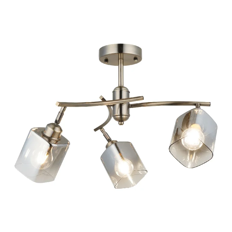 Rustic track lighting for farmhouse decorTaylor 3/6Lt Semi Flush, Antique Brass/Polished Chrome Rustic track lighting for farmhouse decorTaylor 3/6Lt Semi Flush, Antique Brass/Polished Chrome