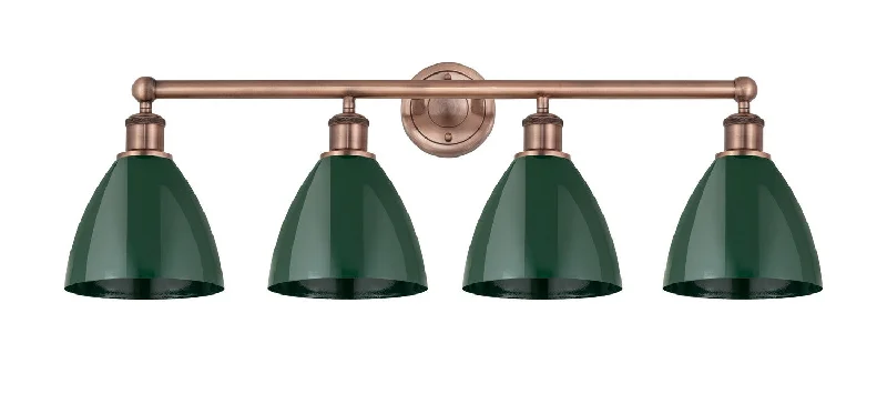 Low - Bay Industrial Lighting Fixtures for Small FactoriesDowntown Urban Four Light Bath Vanity Low - Bay Industrial Lighting Fixtures for Small FactoriesDowntown Urban Four Light Bath Vanity