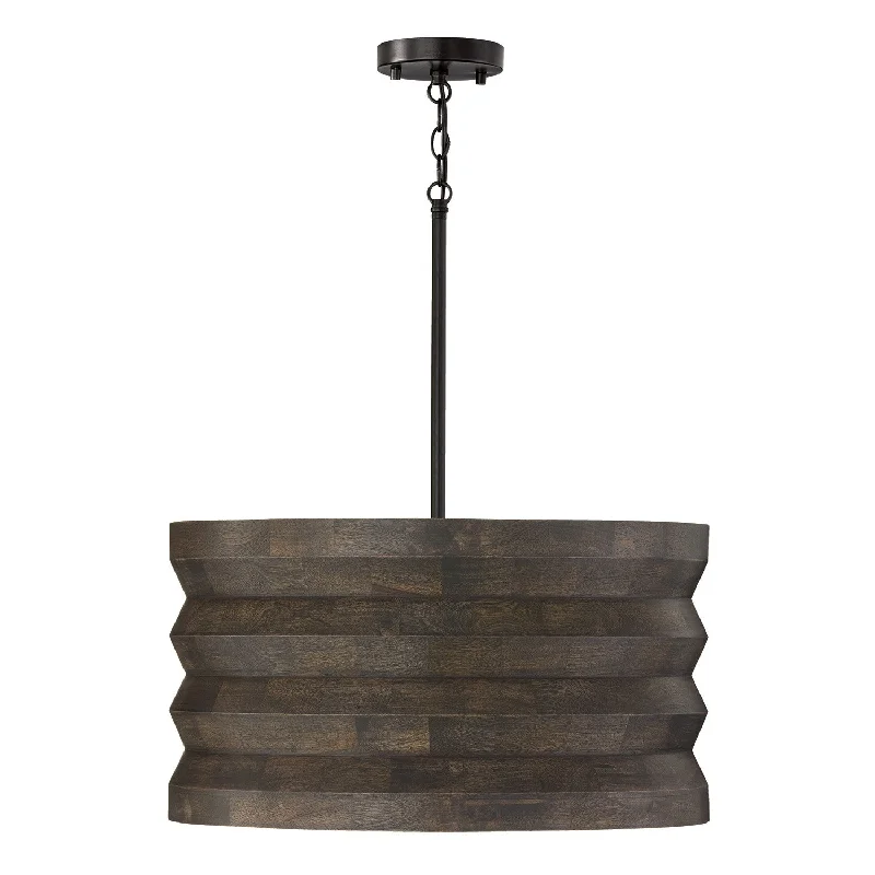 Industrial Lighting for Textile MillsDunn Four Light Pendant