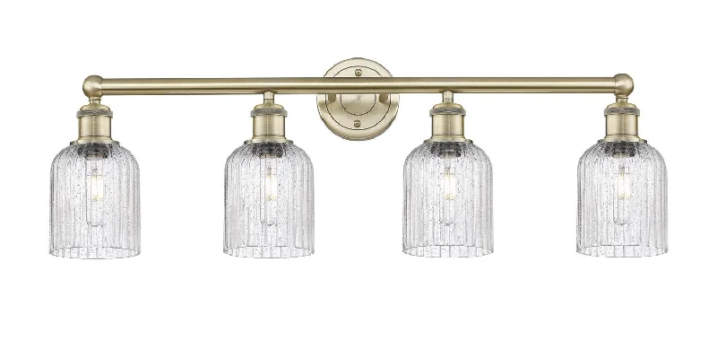Industrial Pendant Lighting for Machine ShopsEdison Four Light Bath Vanity