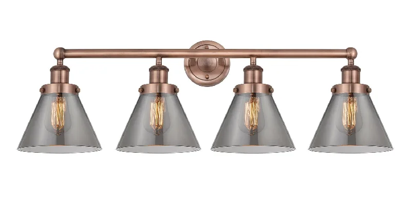 Dust - Resistant Industrial Lighting for Dirty WorkspacesEdison Four Light Bath Vanity Dust - Resistant Industrial Lighting for Dirty WorkspacesEdison Four Light Bath Vanity