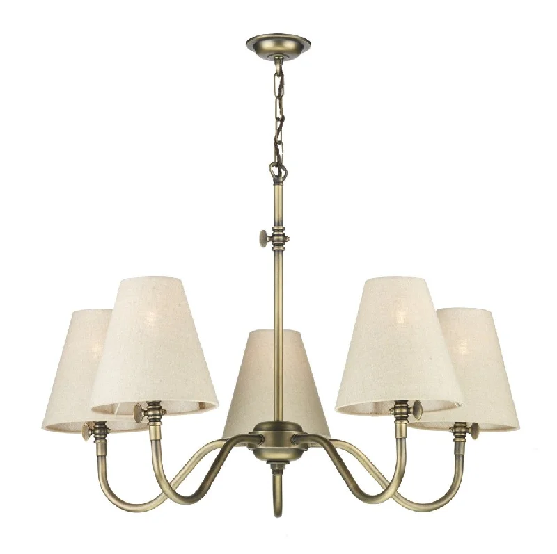 Track lighting for illuminating walkwaysDavid Hunt Hicks 5/8Lt Centre Ceiling Light Antique Brass