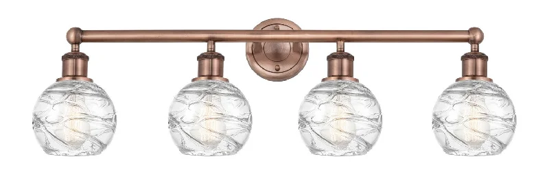 Industrial Lighting for Metal Fabrication ShopsEdison Four Light Bath Vanity