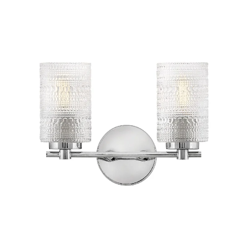 Track lighting for accentuating artworksMabel Small Two Light Vanity