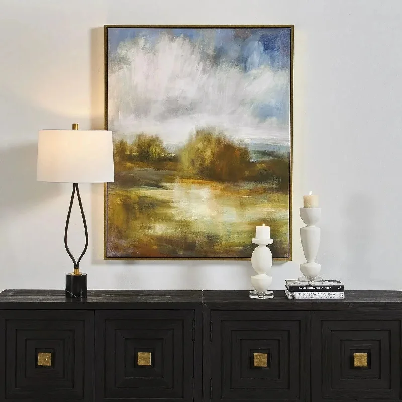 Track lighting for accentuating artworksJohn's Landscape Art