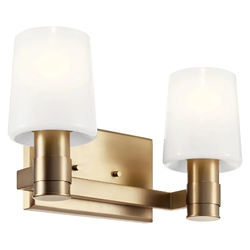 Industrial Area Lighting for Large Open SpacesAdani 14 In 2-Lights Bathroom Vanity Light With Opal Glass, Bronze Finish Industrial Area Lighting for Large Open SpacesAdani 14 In 2-Lights Bathroom Vanity Light With Opal Glass, Bronze Finish
