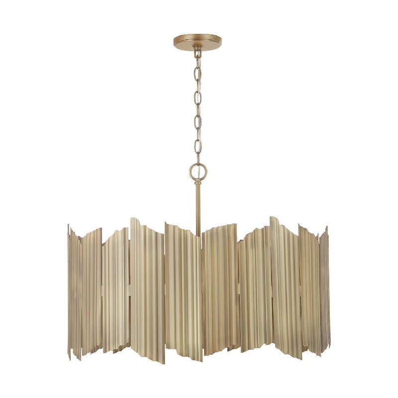 Industrial Lighting for Metal Fabrication ShopsXavier Four Light Pendant