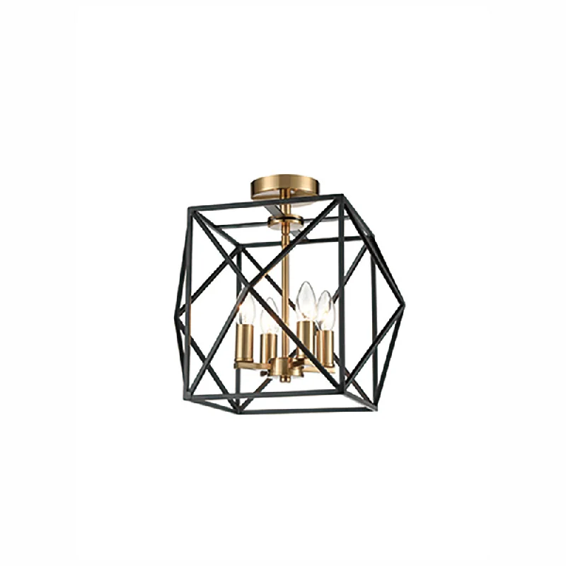 Track lighting for highlighting kitchen cabinetsAngelo 4 light LED Pendant/Flush Conversion Cage Fitting - Black & Gold Finish Track lighting for highlighting kitchen cabinetsAngelo 4 light LED Pendant/Flush Conversion Cage Fitting - Black & Gold Finish