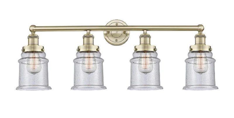Industrial Lighting for Woodworking FactoriesEdison Four Light Bath Vanity