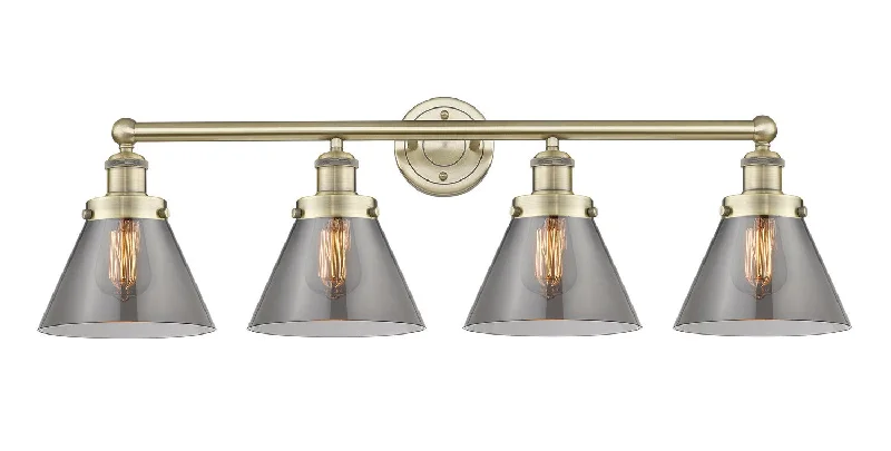 Industrial Lighting for Textile MillsEdison Four Light Bath Vanity