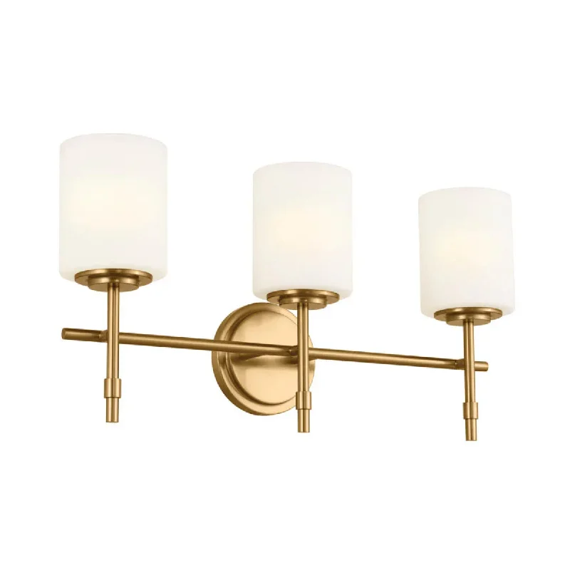 Explosion - Proof Industrial Lighting for Hazardous LocationsAli 23 In 3-Lights Bathroom Vanity Light With Satin Etched Cased Opal, Gold Finish Explosion - Proof Industrial Lighting for Hazardous LocationsAli 23 In 3-Lights Bathroom Vanity Light With Satin Etched Cased Opal, Gold Finish