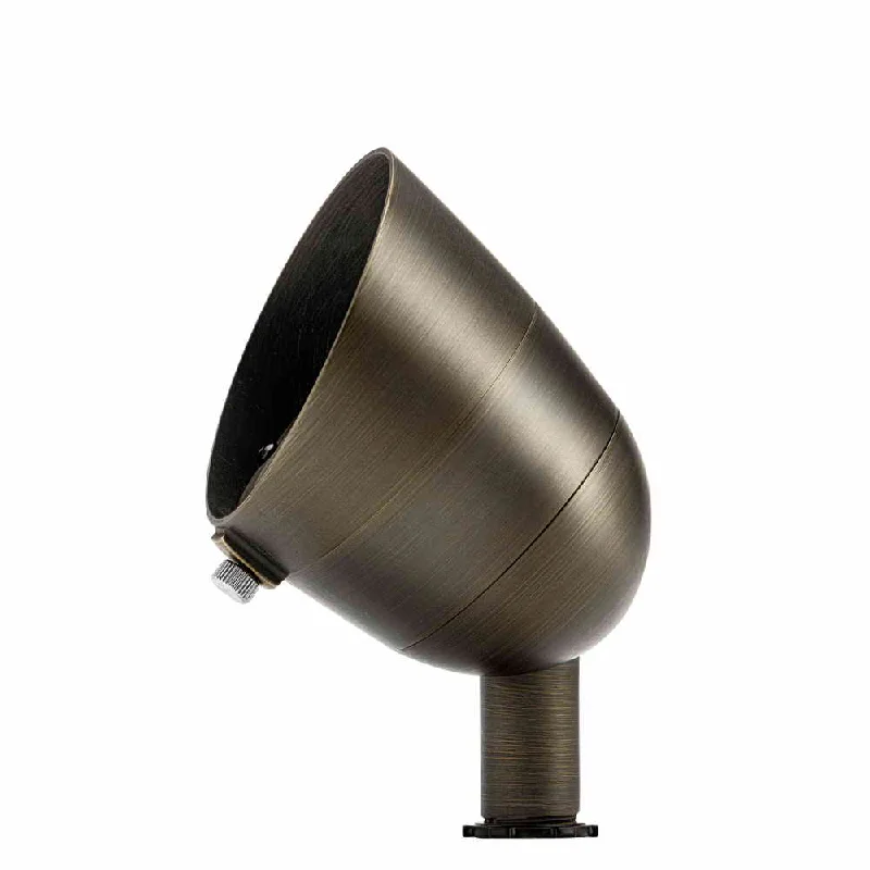 Adjustable Industrial Lighting for Flexible Illumination7W LED Landscape Spot Light - Brass - 2700K - 10 Degree