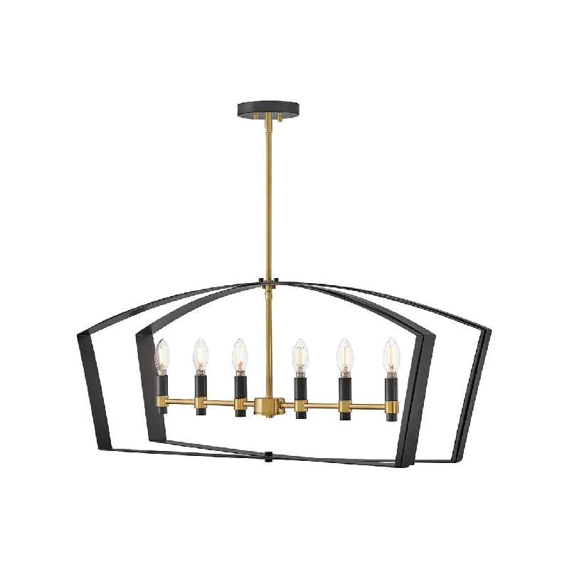 Track lighting with adjustable armsSammi Large Six Light Linear