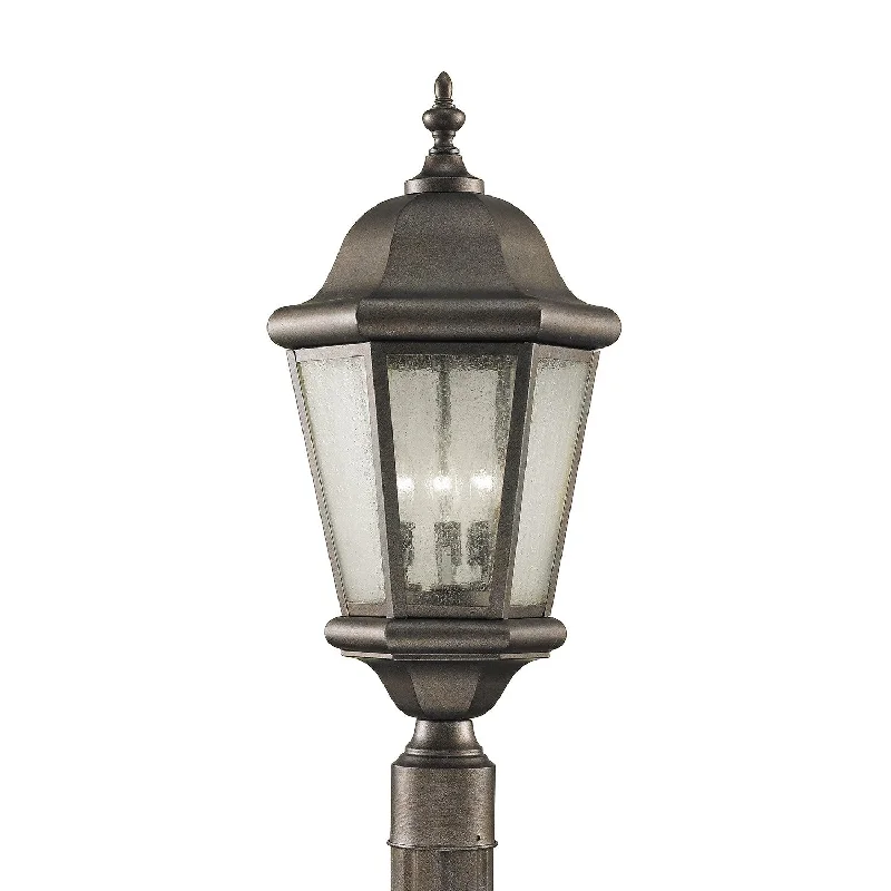 Industrial Lighting with High CRI (Color Rendering Index) for True Color PerceptionMartinsville Three Light Outdoor Post Lantern