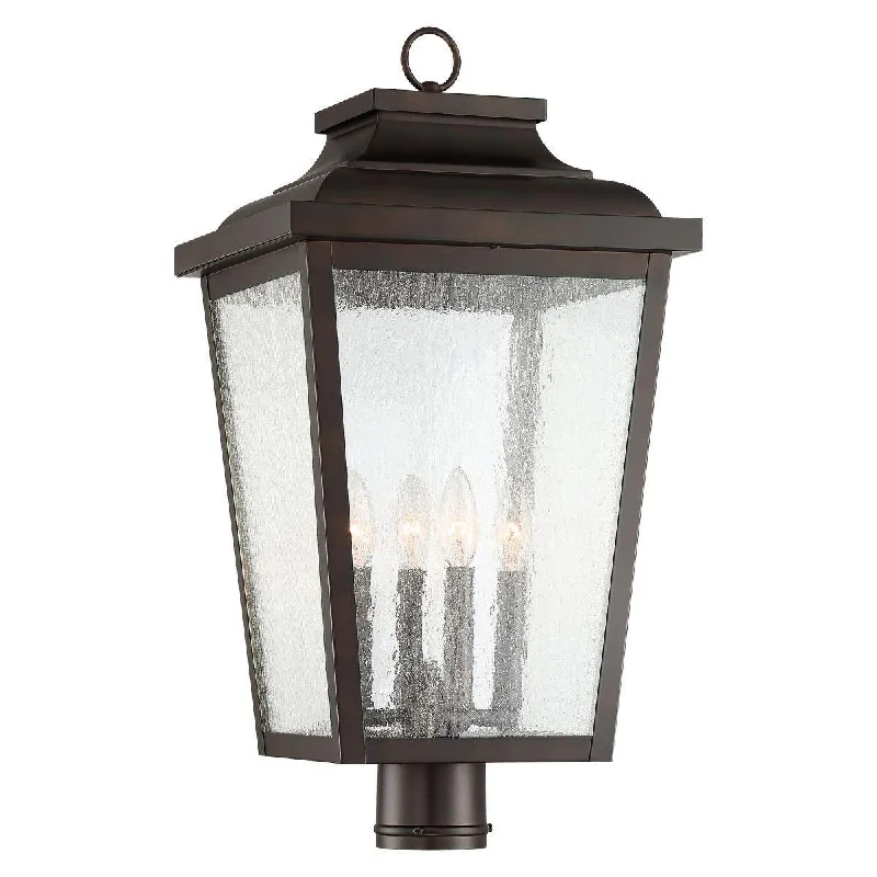 Industrial Ceiling - Mounted Lighting for Assembly PlantsIrvington Manor 24 in. 4 lights Lantern Head Bronze finish