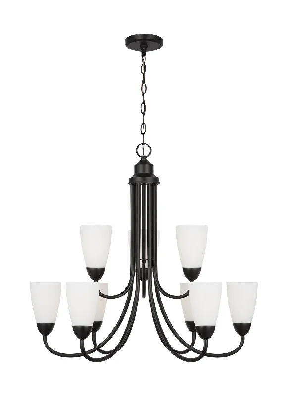 Industrial Lighting for Electronics ManufacturingSeville Nine Light Chandelier