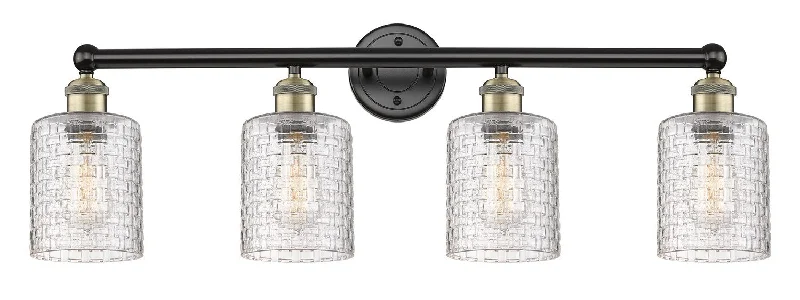 Energy - Efficient Industrial Lighting for Cost - SavingsEdison Four Light Bath Vanity Energy - Efficient Industrial Lighting for Cost - SavingsEdison Four Light Bath Vanity