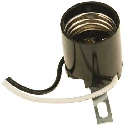 Track lighting with adjustable armsStandard Base Socket With Straight Bracket