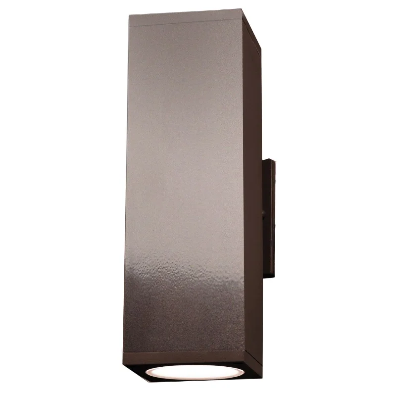 High - Bay LED Industrial Lighting for WarehousesBayside 12 in. LED Outdoor Wall Sconce Bronze Finish