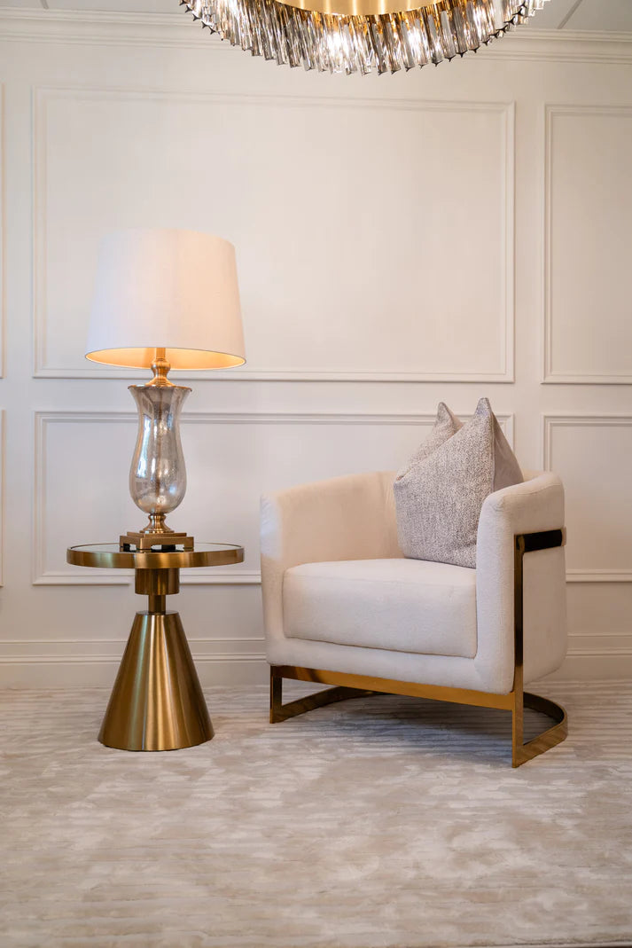 Track lighting with a decorative track designToro Sofa Chair Gold - Finish