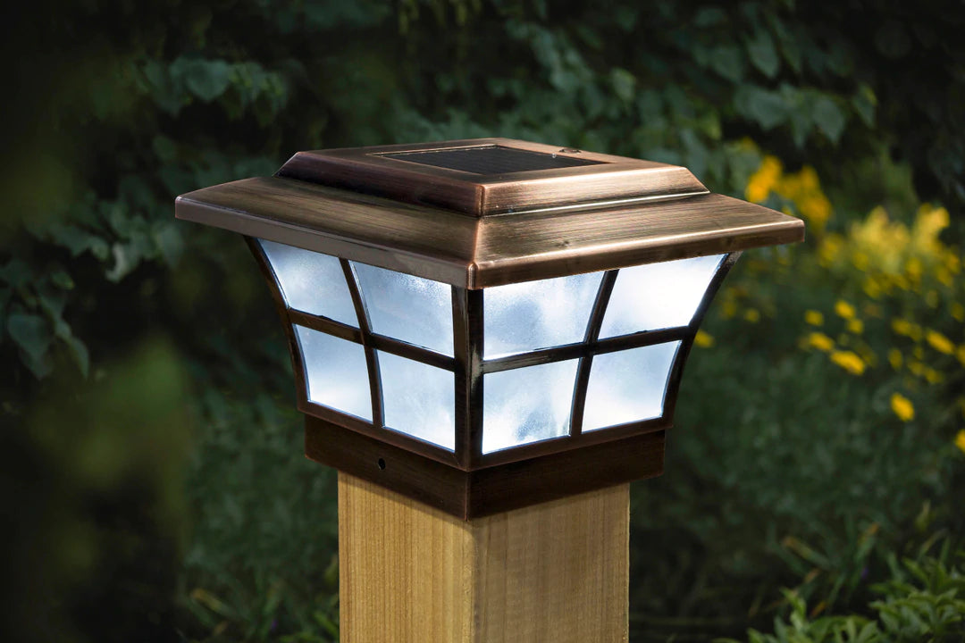 Dust - Resistant Industrial Lighting for Dirty WorkspacesLED Solar Post Cap 4x4 12 Lumens 4500K (Pack Of 2)