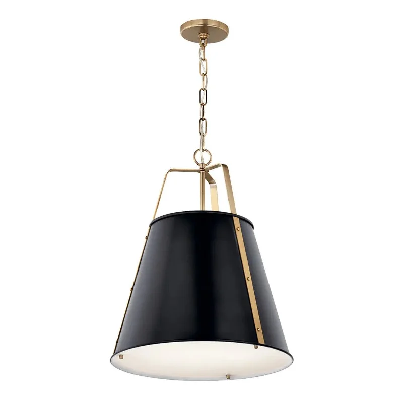Explosion - Proof Industrial Lighting for Hazardous LocationsEtcher 23" 2-Light Pendant Light with Clear Satin Etched and Painted White Inside Glass, Black and Champagne Bronze Finish Explosion - Proof Industrial Lighting for Hazardous LocationsEtcher 23" 2-Light Pendant Light with Clear Satin Etched and Painted White Inside Glass, Black and Champagne Bronze Finish