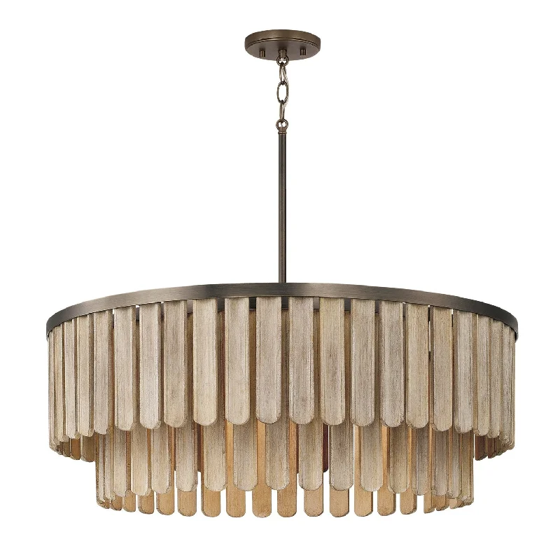 Low - Bay Industrial Lighting Fixtures for Small FactoriesJada Six Light Pendant