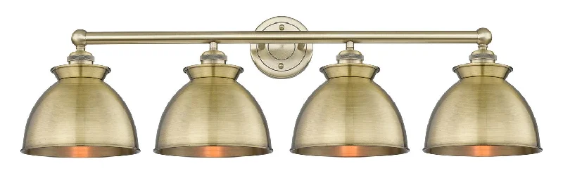 Industrial Lighting for Metal Fabrication ShopsEdison Four Light Bath Vanity