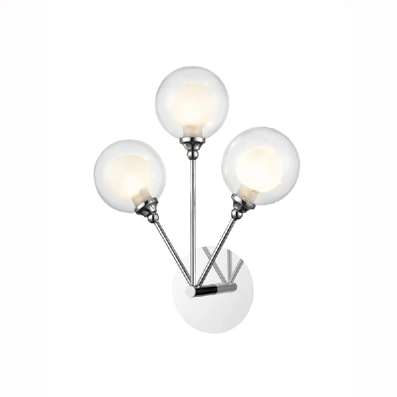 Track lighting with a sleek profilemodern minimalist wall lamps for contemporary living roomsClementine 3lt Indoor Double Wall Light - Chrome Finish Track lighting with a sleek profilemodern minimalist wall lamps for contemporary living roomsClementine 3lt Indoor Double Wall Light - Chrome Finish