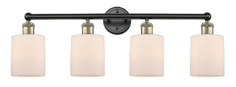 Industrial Lighting for Textile MillsEdison Four Light Bath Vanity