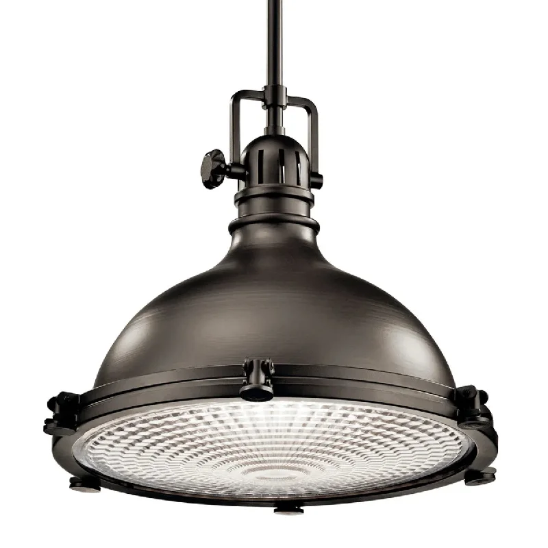 Explosion - Proof Industrial Lighting for Hazardous LocationsHatteras Bay 18" 1-Light Pendant Light with Clear fresnel glass, Olde bronze Finish