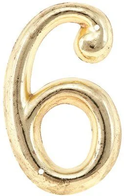 Track lighting for museums and galleriesHouse Number 6 Brass Plated 3 Inch