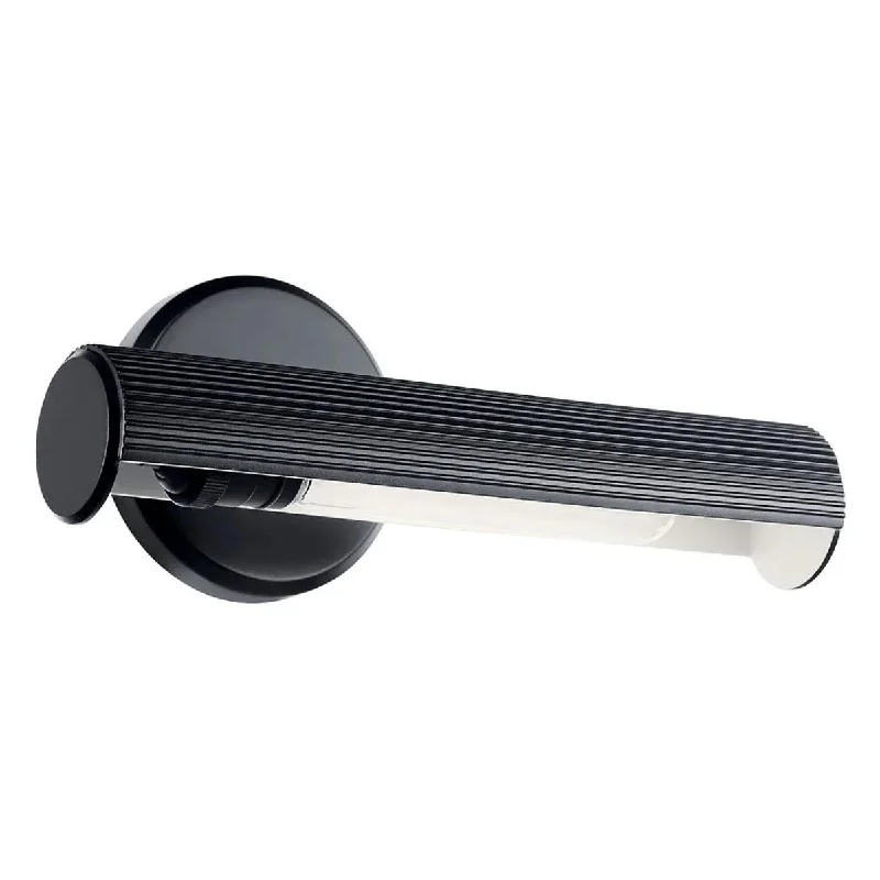 Industrial Flood Lighting for Outdoor Loading DocksMidi 12" 1-Light picture light, Black Fnish