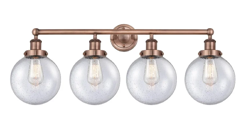Industrial Lighting for Woodworking FactoriesEdison Four Light Bath Vanity