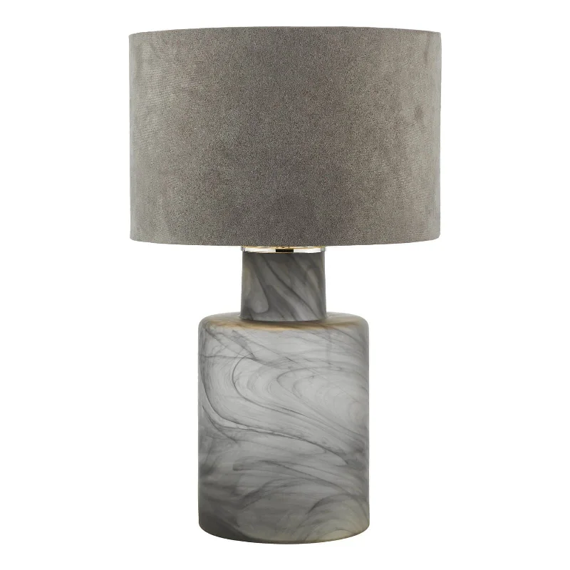 Track lighting for high - ceiling spacesWanda Table Lamp Smoked Glass With Shade