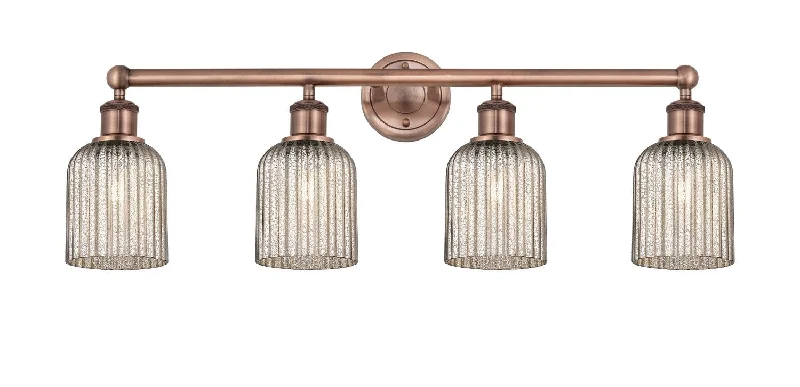 Industrial Lighting for Woodworking FactoriesEdison Four Light Bath Vanity
