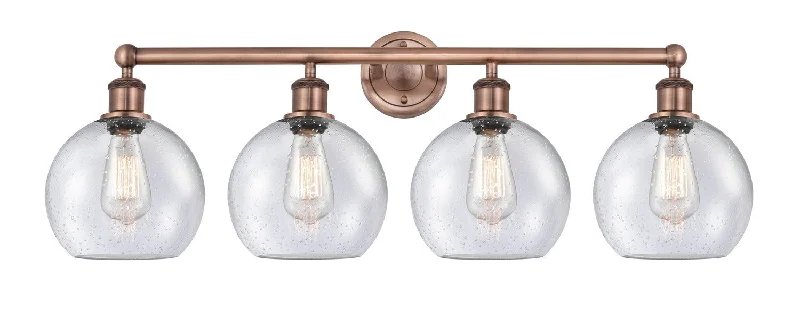 Industrial Exit Sign Lighting for Quick EvacuationDowntown Urban Four Light Bath Vanity Industrial Exit Sign Lighting for Quick EvacuationDowntown Urban Four Light Bath Vanity
