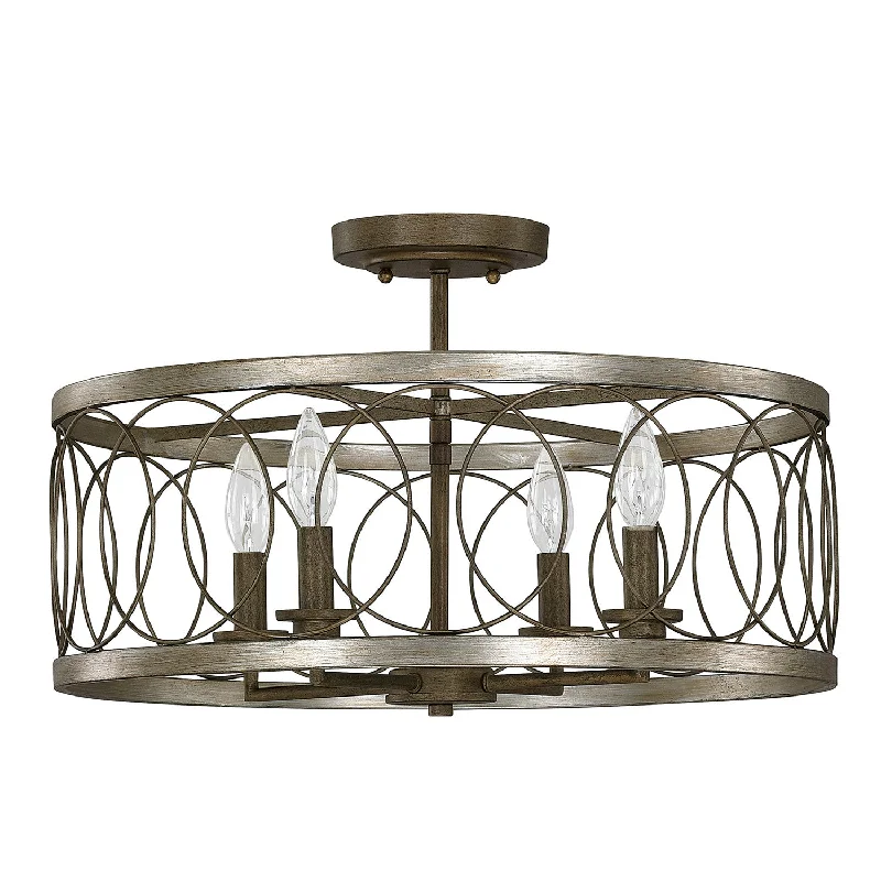 Track lighting for illuminating dining tablesMadeline Semi Flush Mount Light