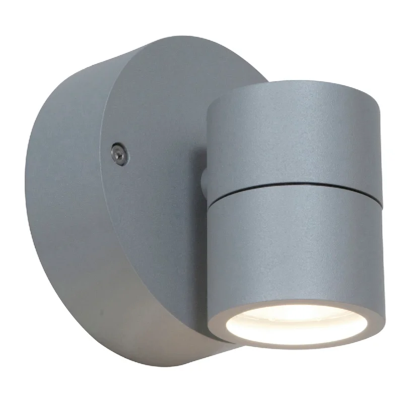 Industrial Flood Lighting for Outdoor Loading DocksKO 5 In 1 Light Outdoor Wall Light Silver Finish