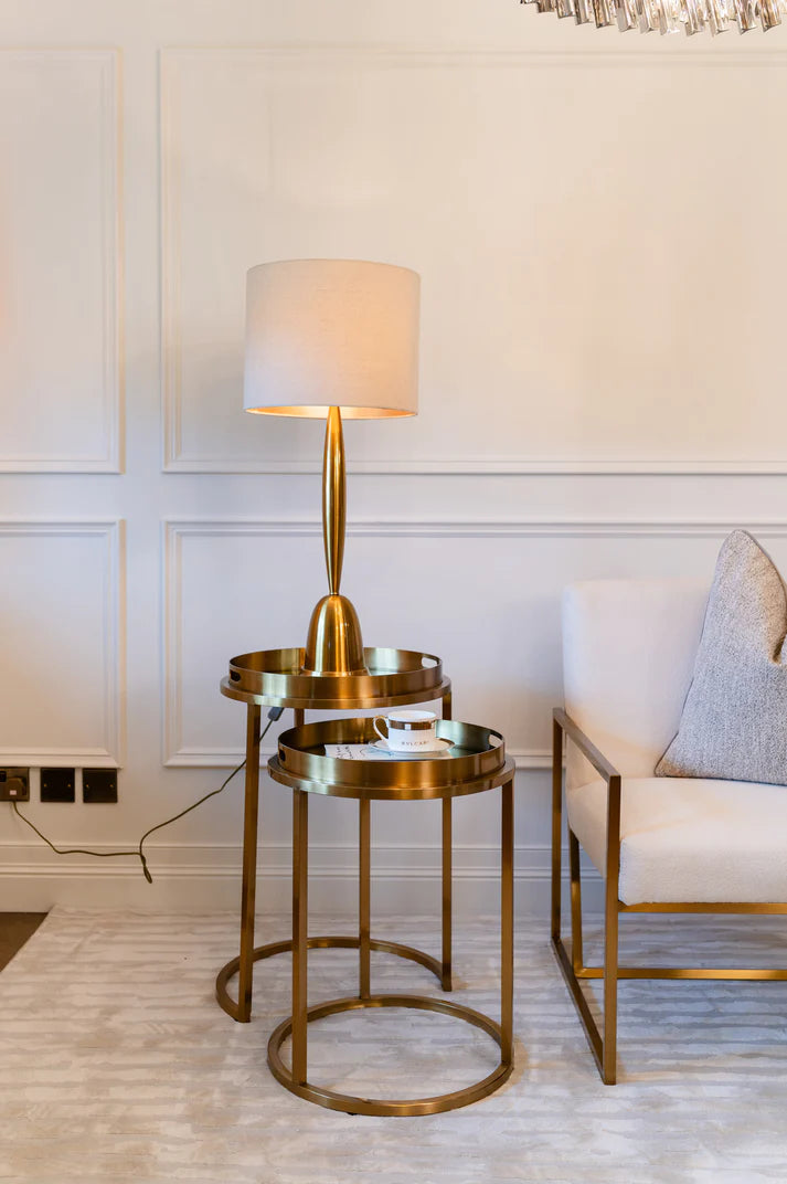 Track lighting for modernizing traditional interiorsColmar  Side Table  Set Gold - Finish