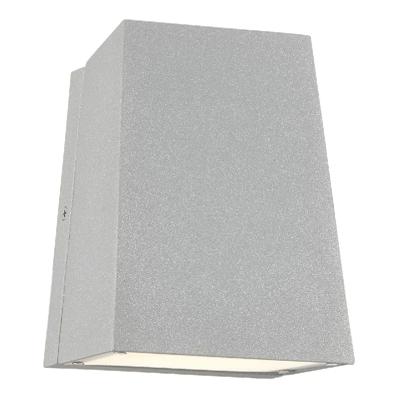 Industrial Lighting for Printing Press FacilitiesEdge 6 in. LED Outdoor Wall Sconce Silver Finish