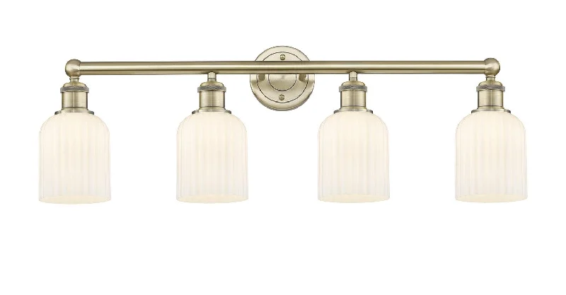 Industrial Wall - Mounted Lighting for Workshop WallsEdison Four Light Bath Vanity