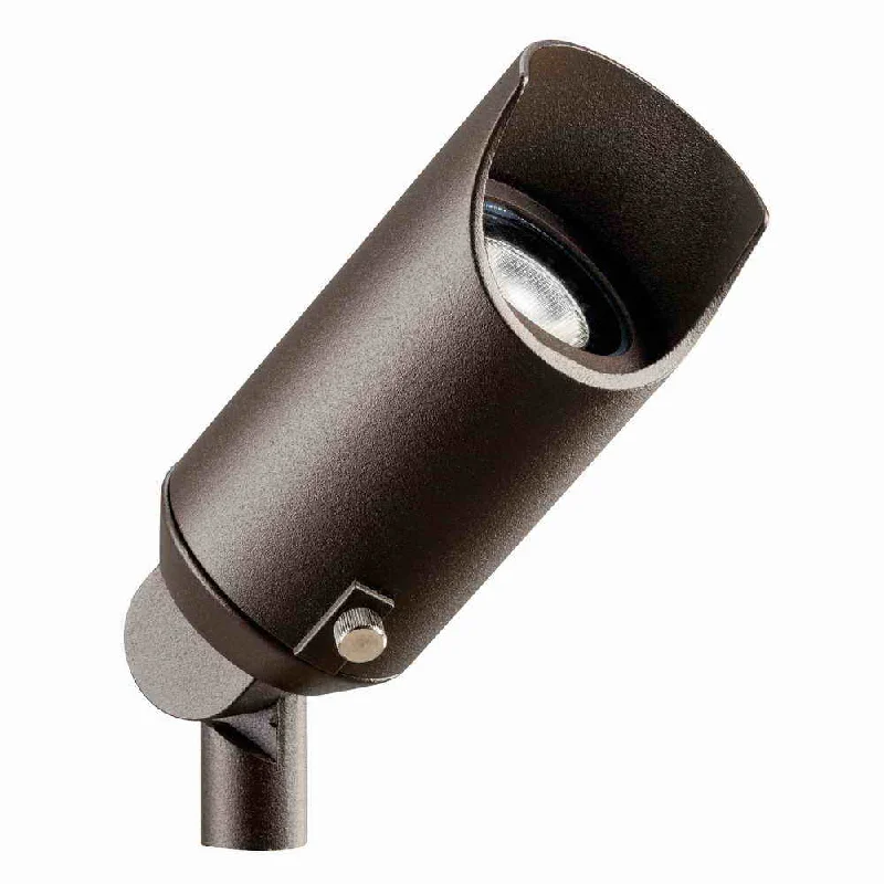 Industrial Lighting with High CRI (Color Rendering Index) for True Color PerceptionLighting 12-Volt LowVage Mini-Accent Light with Heat Resistant Flat Glass Lens, Textured Bronze
