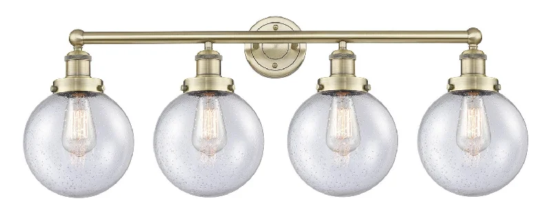 Industrial Lighting for Furniture FactoriesEdison Four Light Bath Vanity